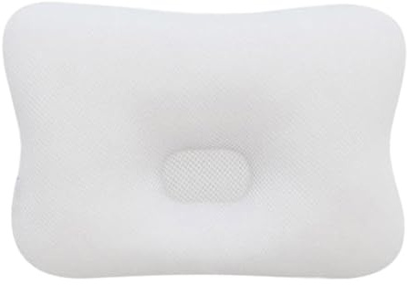 Licsaliwe Oreiller façonnant la tête de bébé, Support de tête Anti-Plat avec Oreiller Cervical, Blanc