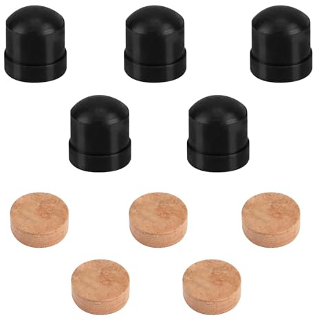 5pcs Tampons Liège Trombone et 5pcs Embouts Caoutchouc Coulisse, Bouchons Valve de Trombone Résistants et Embouts de Coulisse en Caoutchouc Accessoires pour Instruments Musique