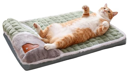 Tiajingzi Katzenkissen, Für Kalte Winter Maschinenwaschbar, Indoor Plüschkissen Für Hunde Und Katzen, Für Camping Reisen Unterstand Garten Balkon Wohnwagen Hundezwinger Sofa Boden