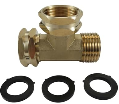 Connettore standard per tubo da giardino da 3/4 di pollice in ottone girevole raccordo per tubi Tees idraulico Adattatore per giunti in ottone resistenti