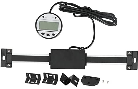 Lectura digital Escala lineal Pantalla LCD digital de alta precisión Regla de aleación de aluminio de acero inoxidable para fresadoras de torno Uso industrial (0-150 mm)