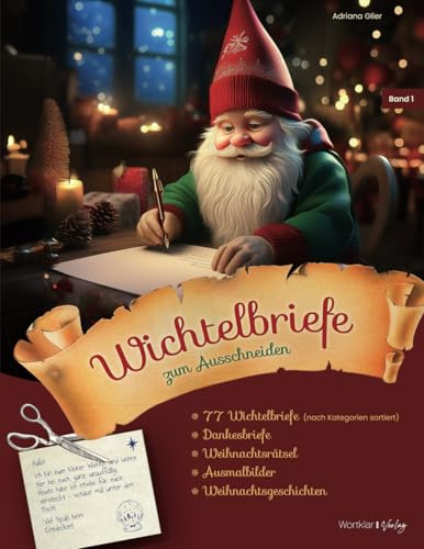 Wichtelbriefe zum Ausschneiden