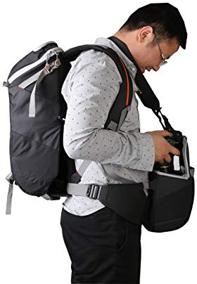 Bodyguard W100 Fotorucksack mit herausnehmbarer Kameratasche | Flexibel und hochwertig verarbeitet für sicheren Transport von Kamera und Zubehör