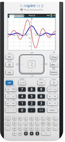 Texas Instruments TI-Nspire CX II Calculatrice Graphique Couleur avec Logiciel étudiant (PC/Mac)