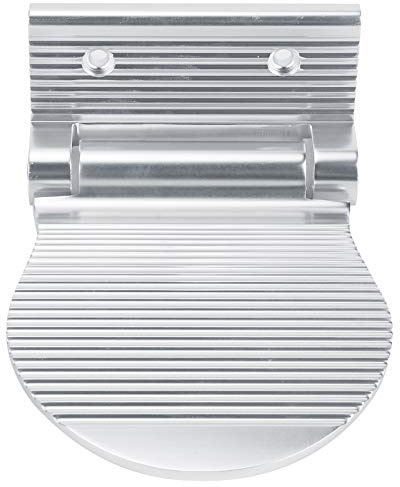 Haofy An der Wand montierte Fußstütze, rutschfeste Fußpedal-Duschfußstütze aus Aluminium für das Badezimmer im Eingangsbereich(Silber)