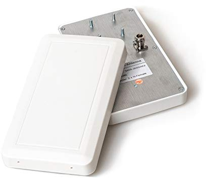 Bluespot Mini: high-gain 5G antenna, 12dBi 2x2 MIMO, TS9 + SMA connectors, 3200Mhz - 3800Mhz for UK 5G networks, pole mount