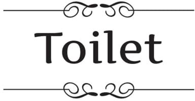 LIFKOME Cartello Decalcomanie Rimovibili Porta Decor Toilette Arte Parete Bagno Adesivi