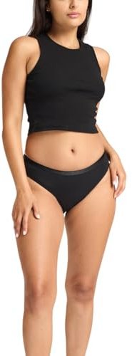 Modibodi Culotte Menstruelle Femme Bikini Absorption Modérée 30ml sous-vêtements Absorbants et Antifuites Réutilisables, Doux et Confortables pour Le Quotidien.