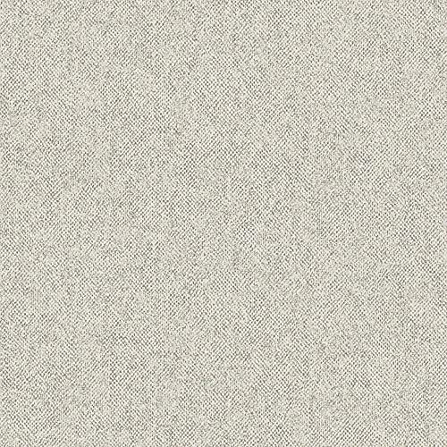 Belgravia Decor Ciara Glitter Texture Fabric Plain Vinyl Wallpaper Soft Silver 4404