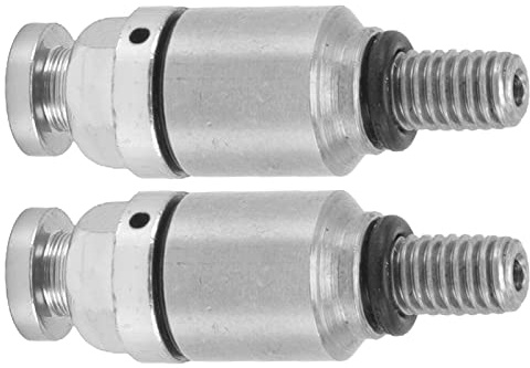 Motorrad Gabel Entlüfter Druckentlastung, 2 Stück M5x0.8 Aluminiumlegierung Gabel Entlüfter Druckentlastungsventil Ersatz für CRF150R CR125R CR250R CRF250R (Silber)