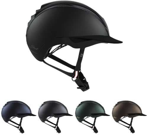 RL24 - Reithelm Duell von Casco inkl. Schutzbeutel | Reitkappe Damen, Herren & Kinder | verbesserte Belüftung & ergonomisch Perfekter Sitz | Reiterhelm in Schwarz in Größe L (58-60cm)