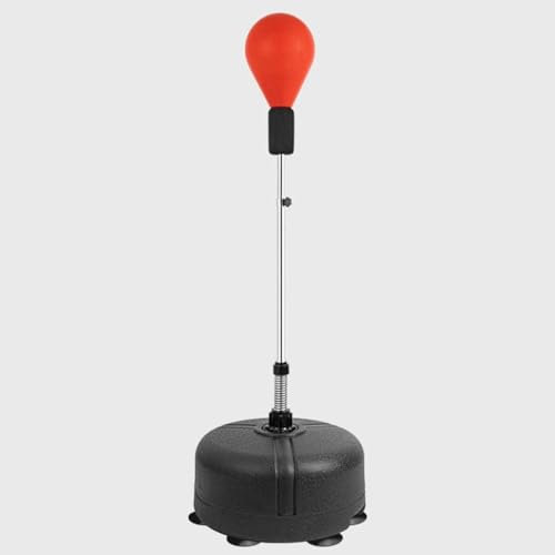 Boxsäcke Speed-Boxsäcke, höhenverstellbarer eigenständiger Punchingball, für Mixed Martial Arts Training, Stressabbau und Fitness-Speed-Bags, Rot