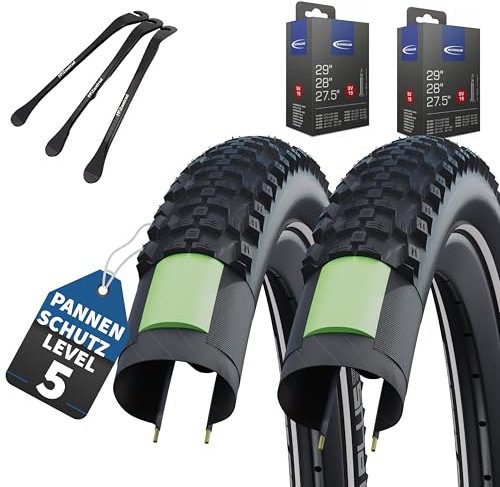 2X Schwalbe Reifen Smart Sam Plus 29 x 2,10(54-622) Draht Reflex + Reifenheber (AV-Ventil)