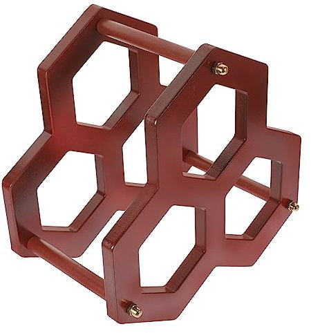 Cabilock Estante De Vino De Madera Maciza para Cocina y Comedor Soporte Decorativo para Botellas De Vino para Reuniones y