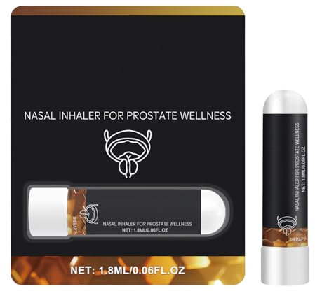Inhalador nasal en barra para el bienestar de la próstata: 3 unidades de inhalador en aerosol para próstata, mejora la circulación sanguínea, inhalador nasal profesional, aerosol nasal para hombres