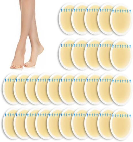 Blasenpflaster Ferse - Hydrokolloid Pflaster set blasenpflaster zehen für Schutzhaut extra starken Schutz bei，Vorfuß Ferse Fersenschutz, Linderung von (30)