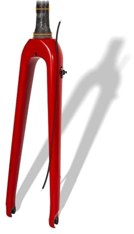 Bici da Strada Gravel in Fibra di Carbonio 700C forcelle rigide Forcella conica da 1-1/2'' Forcella Anteriore con Freno a Disco sgancio rapido da 9 * 100 mm