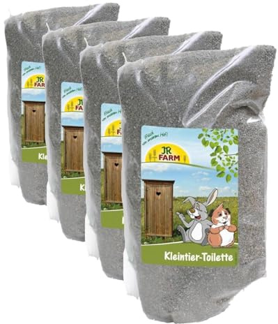 JR FARM Kleintier-Toilette 1 kg (Packung mit 4)