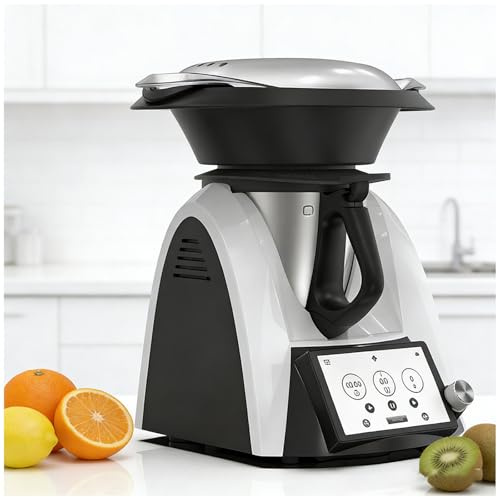 Robot da Cucina Tutto-in-Uno, Controllo di Precisione 37-160°C, Motore 1500W, Macinare, Montare, Soffriggere & Cuocere al Forno, Velocità 35-11000 RPM con un Solo Dispositivo