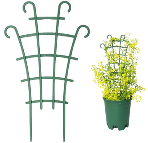 ZZHBOO 6 Stück Unterstützung im Gartenbau, Flexible Rankhilfe für Kletterpflanzen, Ideal für Balkonblumen, Grünlilie, Rosen und Rankgewächse in Töpfen, Gartenwerkzeug