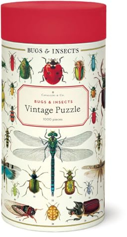 Cavallini, Käfer und Insekten Cavallini Vintage Puzzle, 1000 Teile