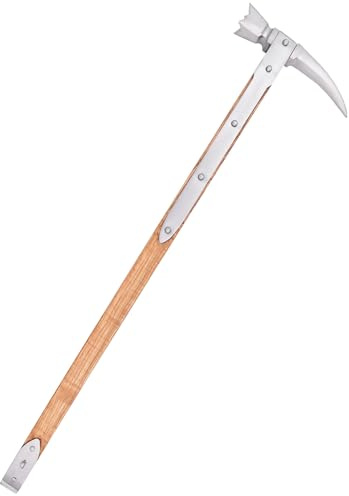 Battle-Merchant Dekorativer Streithammer, Rabenschnabel Hammer | aus legiertem Stahl, Mit Holzgriff, Dekoration für Reenactment & Historische Darstellungen, Ausstellungsstück, ab 18
