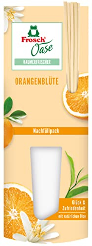Frosch Oase Raumerfrischer Orangenblüte, Raumduft mit fruchtig-frischer Orangen-Note, Nachfüllpack, 1er Pack (1 x 90 ml)