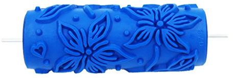 5 '' DIY Empaistic Blumenmuster Malerei Roller Maschine Home Wall Decor - # 8