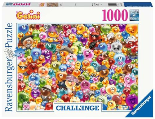 Ravensburger Puzzle 16469 - Ganz viel Gelini - 1000 Teile Puzzle für Erwachsene und Kinder ab 14 Jahren, Kunterbuntes Gelini Puzzle