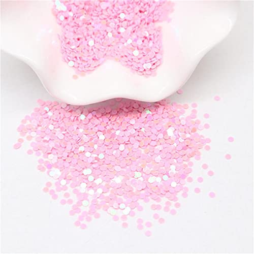 Dot Nail Pailletten 1mm 2mm 3mm Kreis Dot Paillettes für Nail Art Maniküre Hochzeit Schmuck Dekoration Konfetti Mix Farben-ab pink,1mm10gram