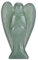 Ángel de la Guarda, Cristal curativo, ángel de la Paz, Figuras de Bolsillo con Cristal de Cuarzo Transparente, Figuras de ángel de la Guarda para Escritorio, decoración(Cuarzo Aventurina Verde)