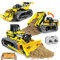 OKKIDY 3-in-1 Technik Bulldozer, RC Muldenkipper & Baustellenauto - 452 Teile Bauspielzeug für Kinder 6-12+ Jahre Inkl. 2.4 GHz Fernsteuerung Jungen & Mädchen