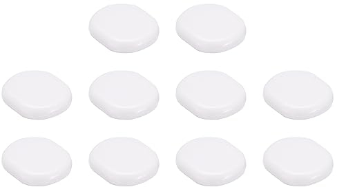 sourcing map 50Stk Ohrring Polster - Silikon Aufsteckbar Ohrring Rücken Komfort Aufsteckbar Ohrringe Kissen(Weiß 15x12mm)