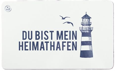 Bow & Hummingbird - 1825021-7 - Frühstücksbrettchen, Maritim, Heimathafen, Melamin, 23,5cm x 14,5cm, mehrfarbig, spülmaschinengeeignet