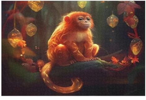 Puzzle 1000 Teile Erwachsene AFFE Holzpuzzle Für Erwachsene Lernspiel Herausforderungsspielzeug 1000-teilige The Puzzles Für Erwachsene Kinder （75×50cm）