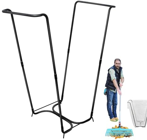 Garden Trash Bag Holder Stand - Trash Bag Holder Standing Sack | Metal Frame Garbage Bag Stand | Camping Trash Bag Holder | Portable Trash Bag Holder | Garbage Bag Holder Frame For Laundry Trash Yard