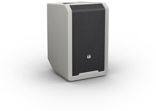 ANNY 8 Tragbarer Bluetooth PA-Lautsprecher mit Akku und Mixer, Urban Grey