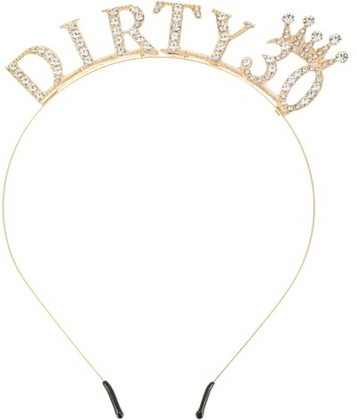 Ymapinc 30 Geburtstag Haarreifen Frau | Happy Birthday Krone Damen Bling Strass Geburtstagskrone Haarreif Mädchen für Party Accessoires Geschenk