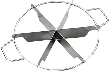 Tårtdelare, tårtbottenskärare, kakskärverktyg rostfritt stål kakskärare, non-stick pizzaskärmaskin med sidohandtag för att skära lika tårtbitar, tårtpryl