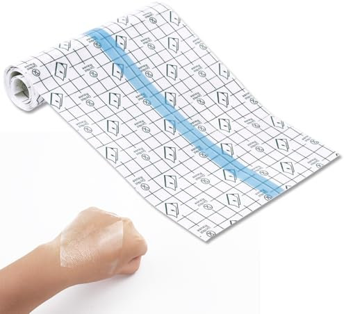 Vendaje Impermeable Transparente (15cmx2m), Vendaje para Tatuajes, Apósitos Adhesivos Impermeables para Heridas, Adhesivo Tatuaje, Fixomull Transparente, Protección Agua Deportes Natación Ducha