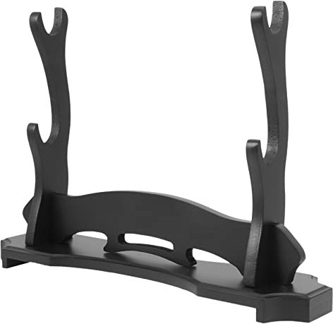 WOONEKY Support Porte- en Panneau de Fibres Noir pour Rangement
