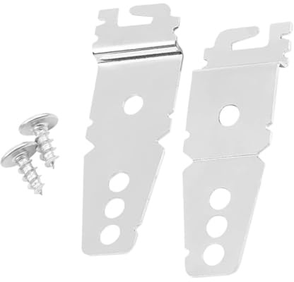 SHINEOFI Kit de Fixation pour Lave-vaisselle, Supports en Fer Argentés, 2 Pièces, Installation Rapide, Empêche le Basculement Déplacement vers L’avant