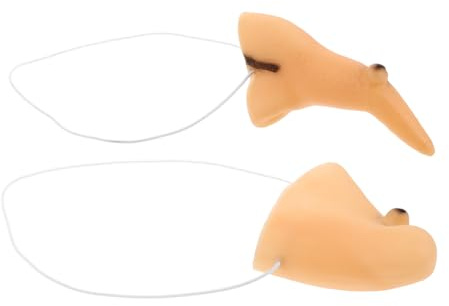 TOVINANNA Halloween Hexen Nase Satz Latex Gefälschte Nase mit Kinn für Erwachsene Verstellbare Hexenmaske für Kostümparty Silikon Hexen Cosplay Requisiten Einzigartiges Design Halloween