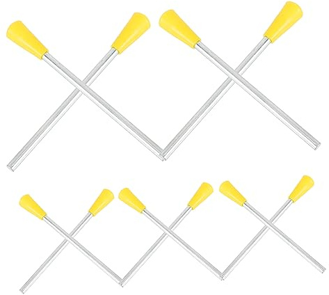 Warmhm 10 Stück Percussion Instrumente Dreieckige Kunststoff Schlägel Glatte Oberfläche Professionelles Musikspielzeug für Kinder und Schüler