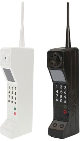 Garneck 2pcs Retro Mobile Phone Ornaments Vintage Telephone Decor for Living Brick Phone Prop for Home Aesthetic