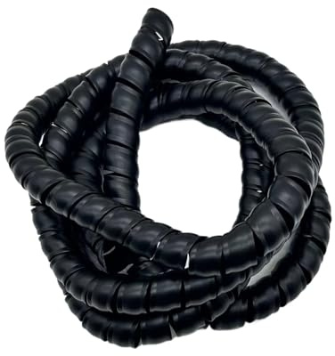 Styire 2 Meters Flame Retardant Spiral Cable Sleeve 32mm to 50mm Adjustable Wire Harness Protection Tube Guard Cover(32mm)