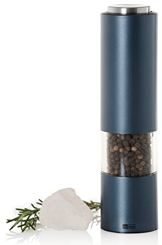 AdHoc EP94 Elektrische Pfeffer- | Salzmühle eMill.3, CeraCut® Keramik Mahlwerk, inkl. Batterien, dark blue