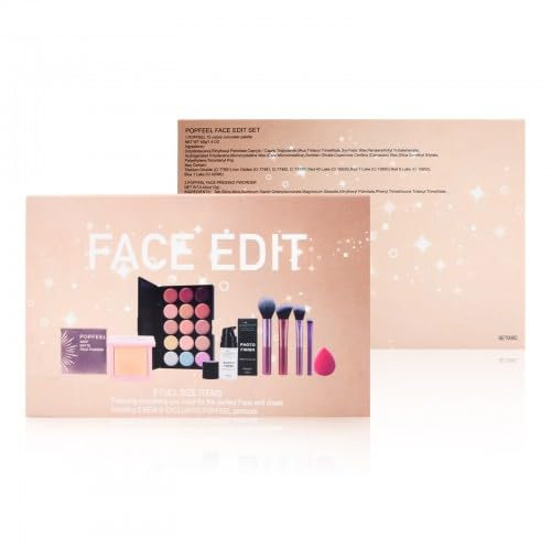 Kit de Maquillaje Facial, Juego de Maquillaje, Set Maquillaje Mujer Estuche Completo con 15 Colores Contorno Correctores Paleta, Pinceles, Prebase Facial, Cosmética Crema Contorno para Damas