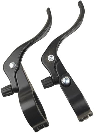 Huba 31,8mm Fahrrad Bremshebel Paar Fixed Gear Rennrad MTB Aluminiumlegierung Shorty Bremsgriff Schwarz