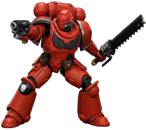 JOYTOY Warhammer 40 k blodänglar 1/18 actionfigur blodänglar intercessor med bultgevär, bultpistol och kedjesvärd samlargåvor, leksaker för barn 15+ och vuxna 12,3 cm